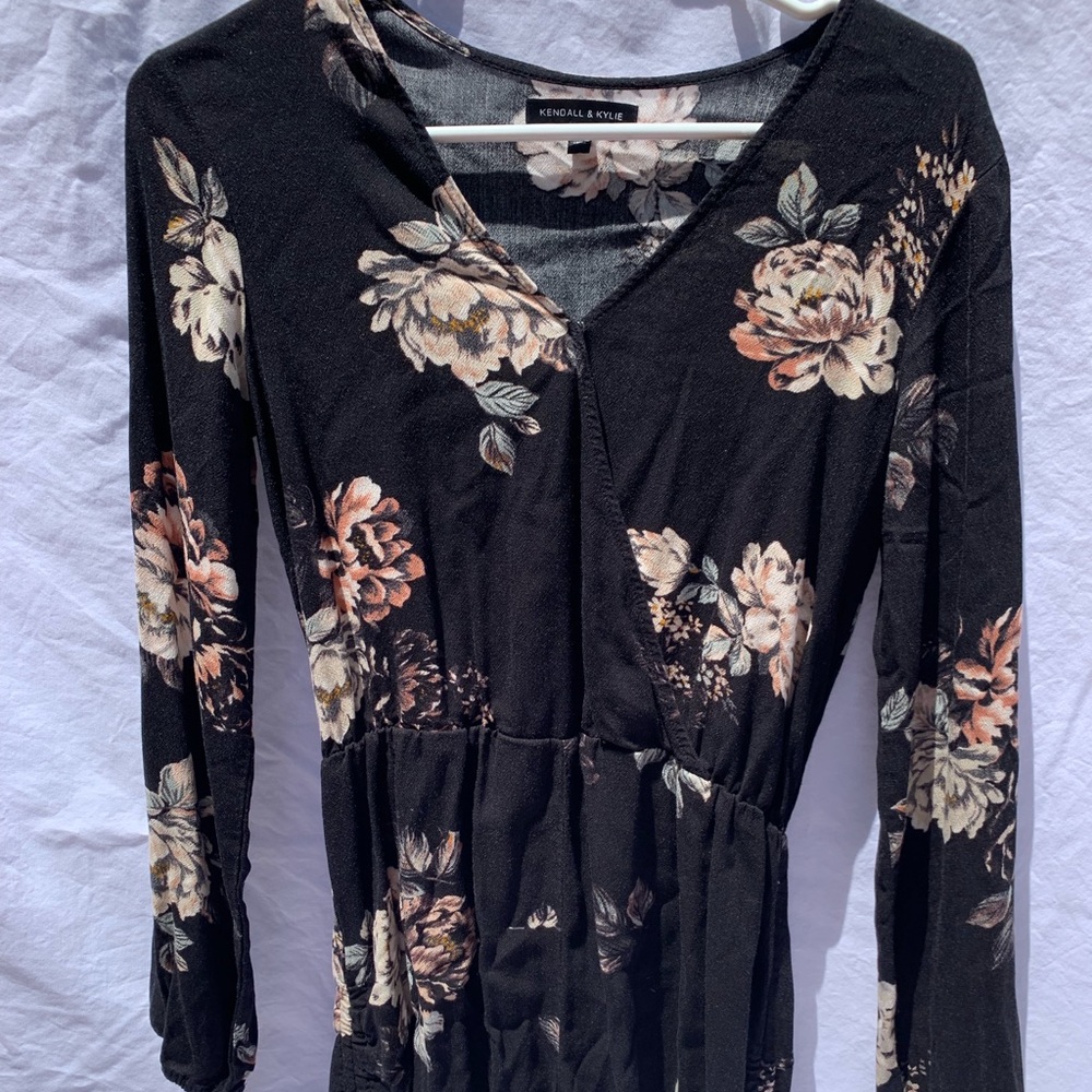 Black Floral Romper by Kendall & Kylie